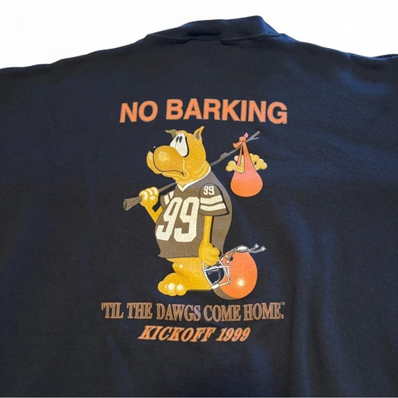 VTG y2k Cleveland Browns Football Dawg Pound Crew Neck Sweatshirt XL Graphic - Picture 4 of 5